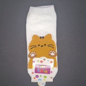 CAT No Show Socks White Socks
